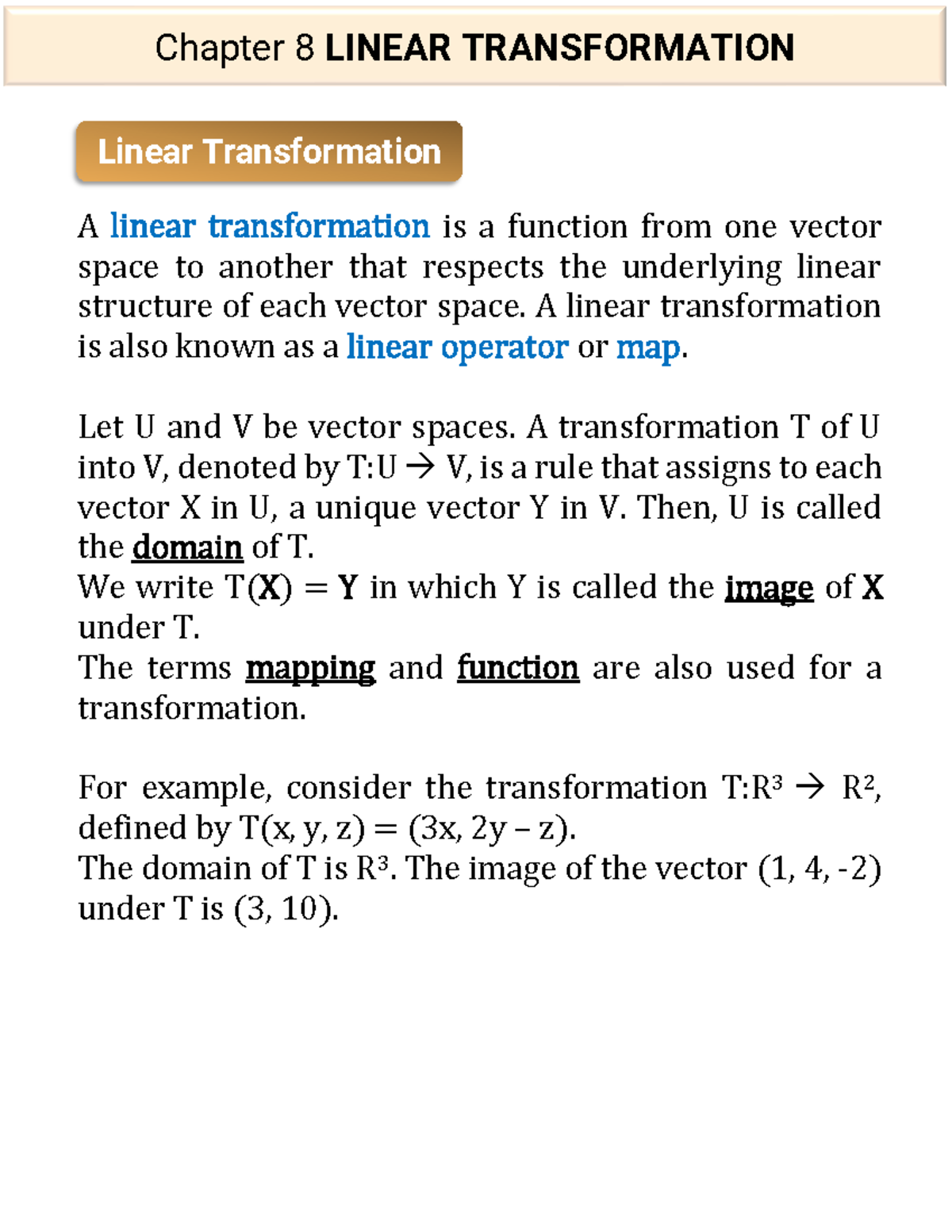 What Makes A Linear Transformation Linear