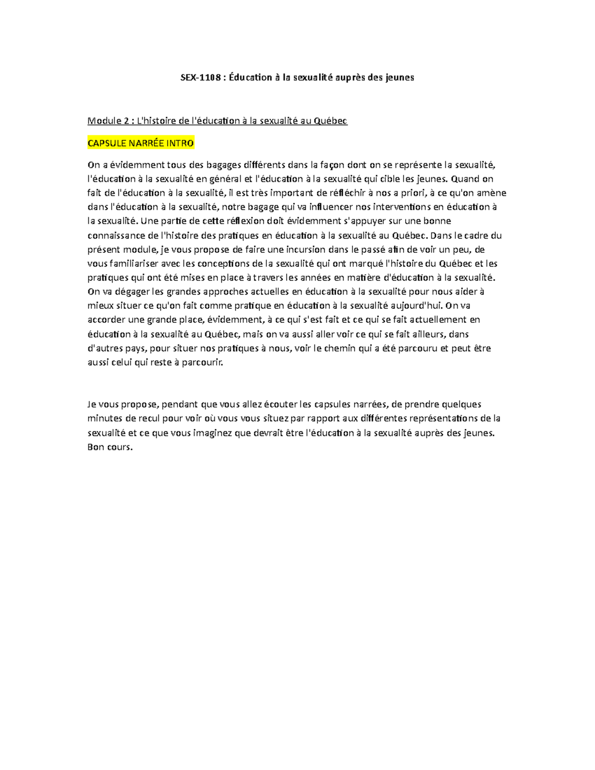 Sex 1108 Capsule Narree Intro Sex 1108 Éducation à La Sexualité