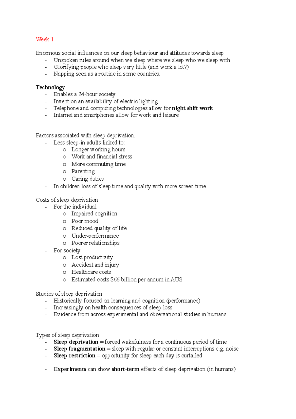 OLE1616 - week one and two lecture notes - Week 1 Enormous social ...