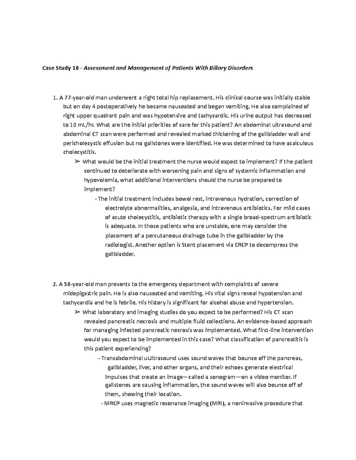 patients with multiple disorders case study 136