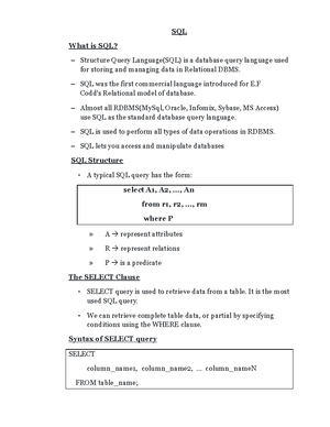11.Modification Of Database - Modification Of Database The SQL ...