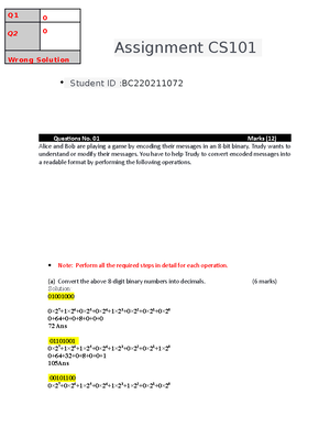 MTH202 1- Updated-solution-spring-2022 - Assignment No MTH202 (Spring ...