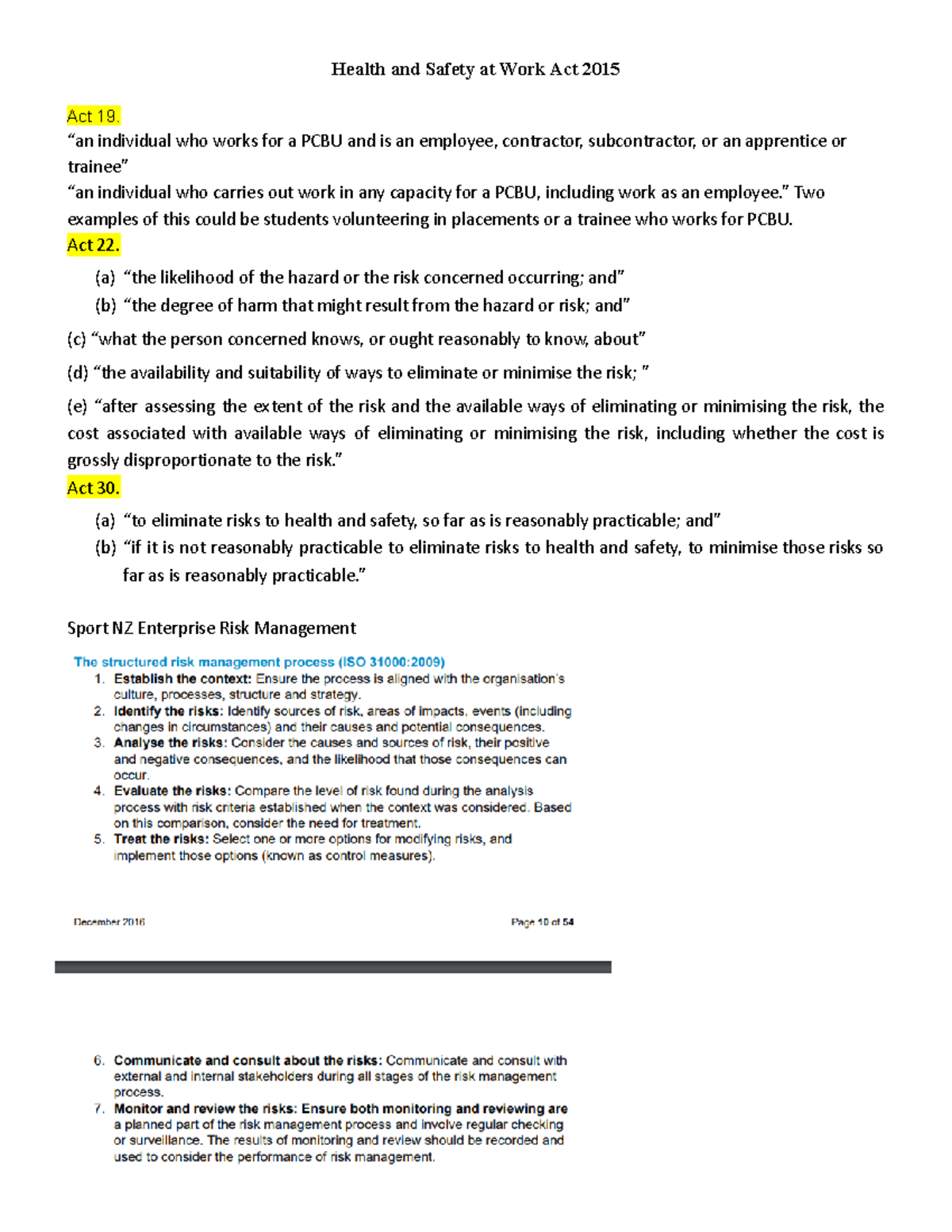 AAO law Health and Safety at Work Act 2015 Act 19. “an individual