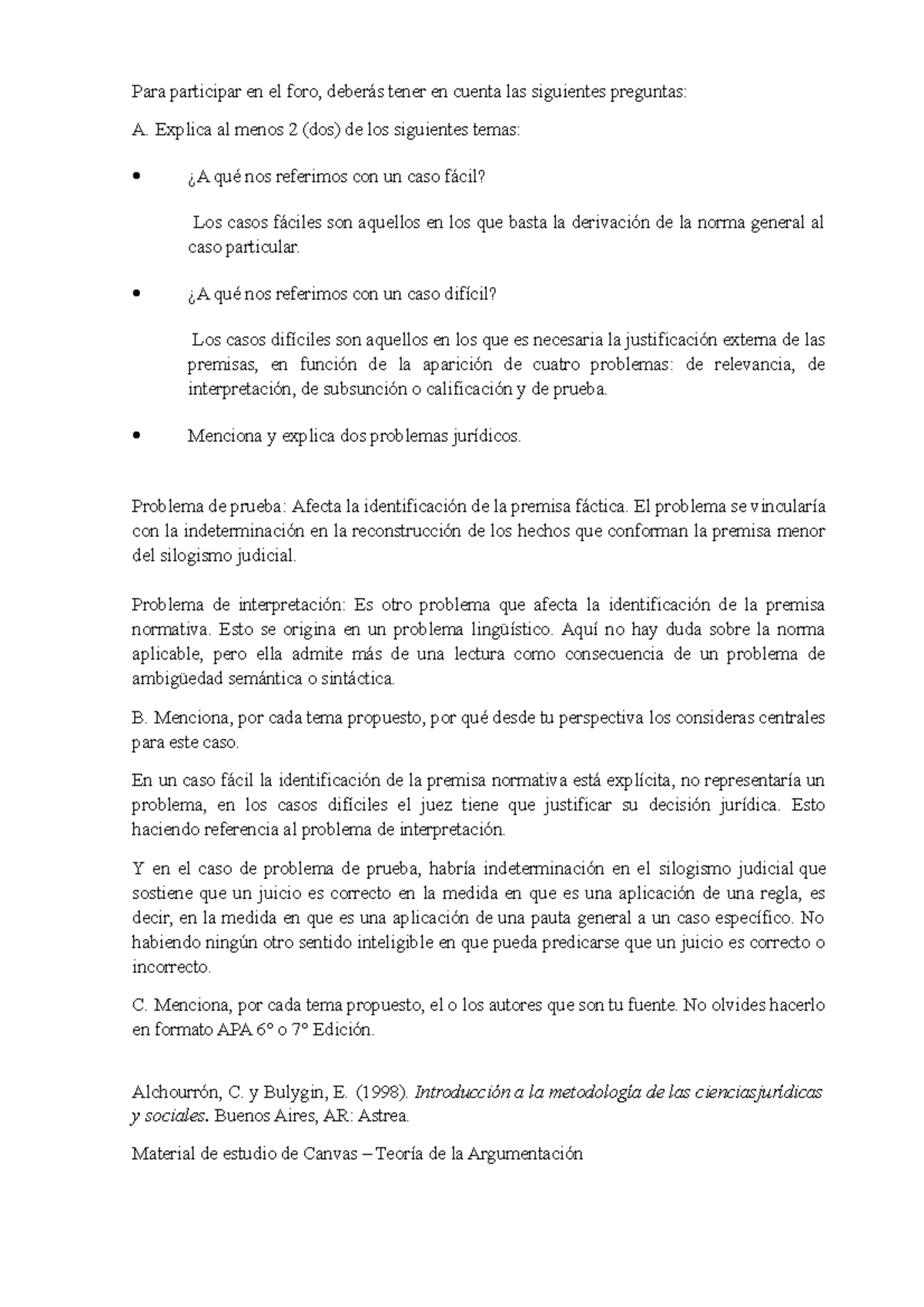 FORO 2 CANO Jesica - FORO 2 OBLIGATORIO - Para participar en el foro ...