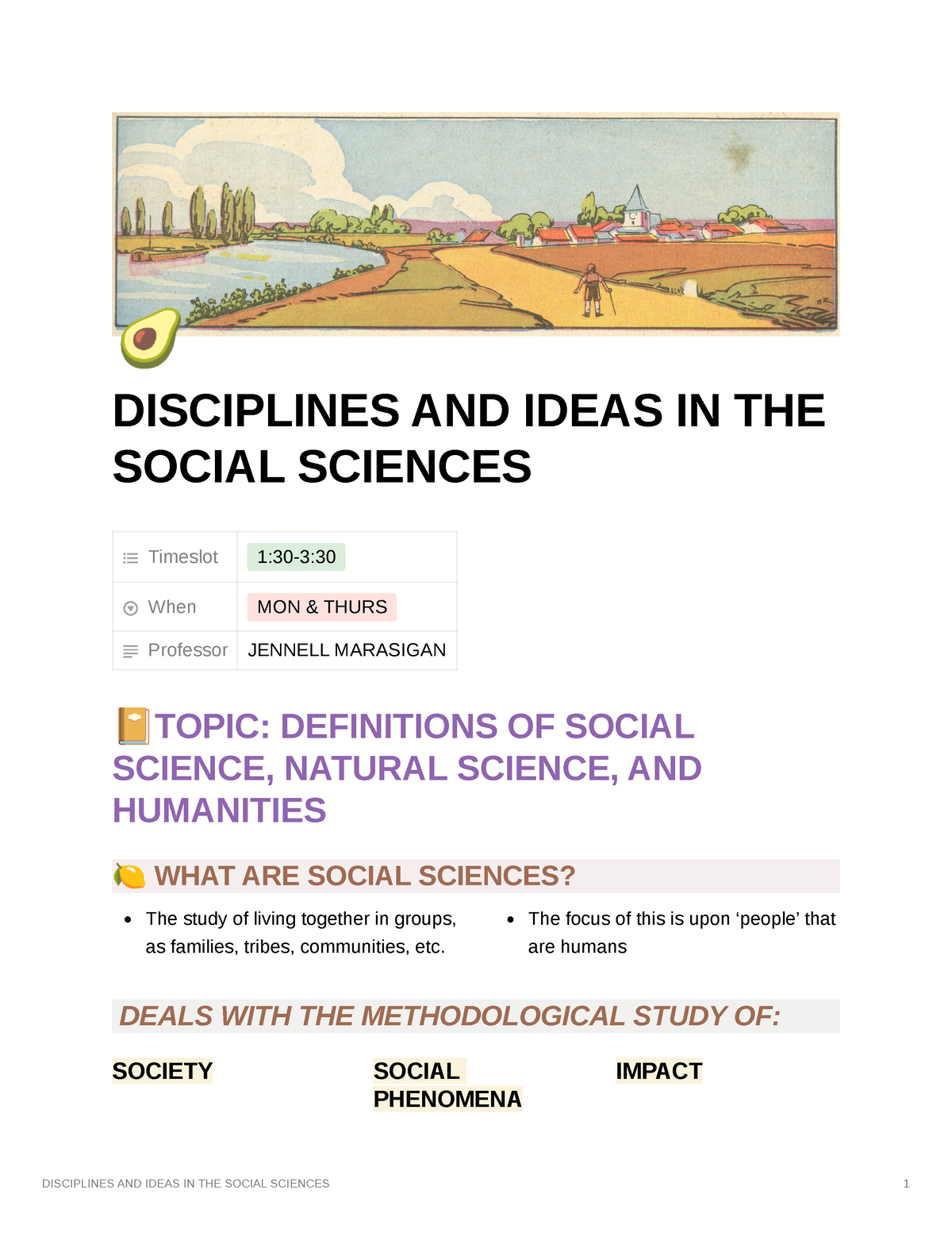 Disciplines AND Ideas IN THE Social Sciences - 🥑 DISCIPLINES AND IDEAS ...