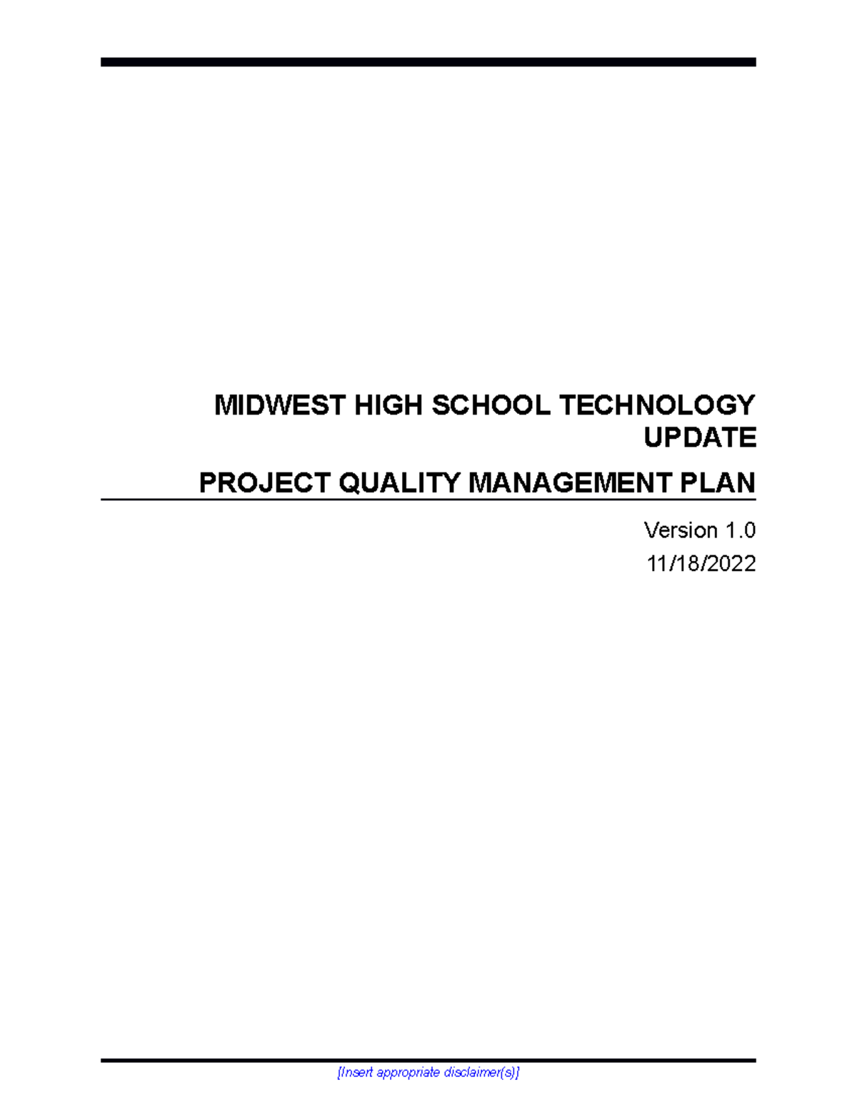 quality-management-plan-midwest-high-school-technology-update-project