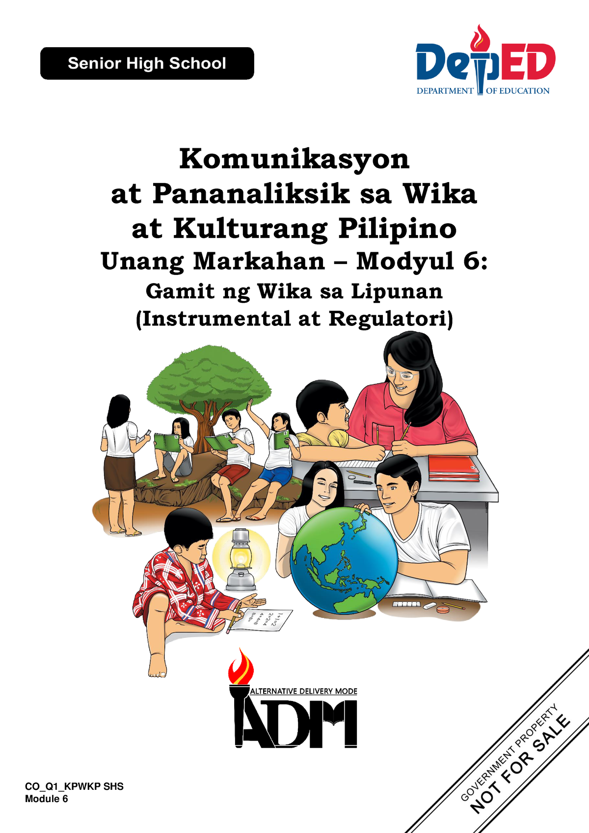 Kpwkp Q1 Mod6 Gamit Ng Wika Sa Lipunan Instrumental At Regulatori V2 Coq1kpwkp Shs Module 6 1460