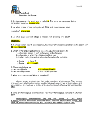 Genbio 1 mod4 -Cell Cycle Meiosis General Biology - General Biology 1 ...