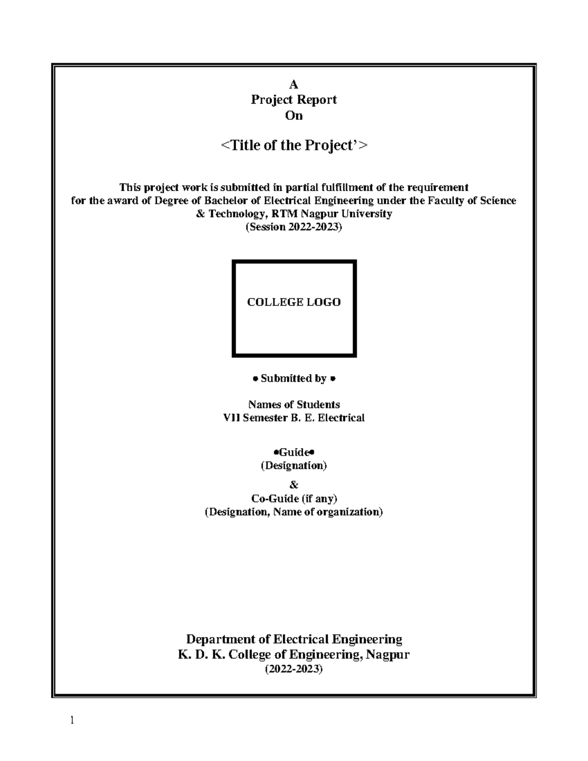 Project Format 2022-23 - A Project Report On This project work is - Studocu