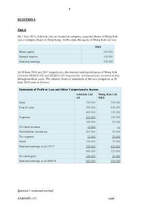 Conceptual framework - week 1 solution - Solution manual to accompany ...