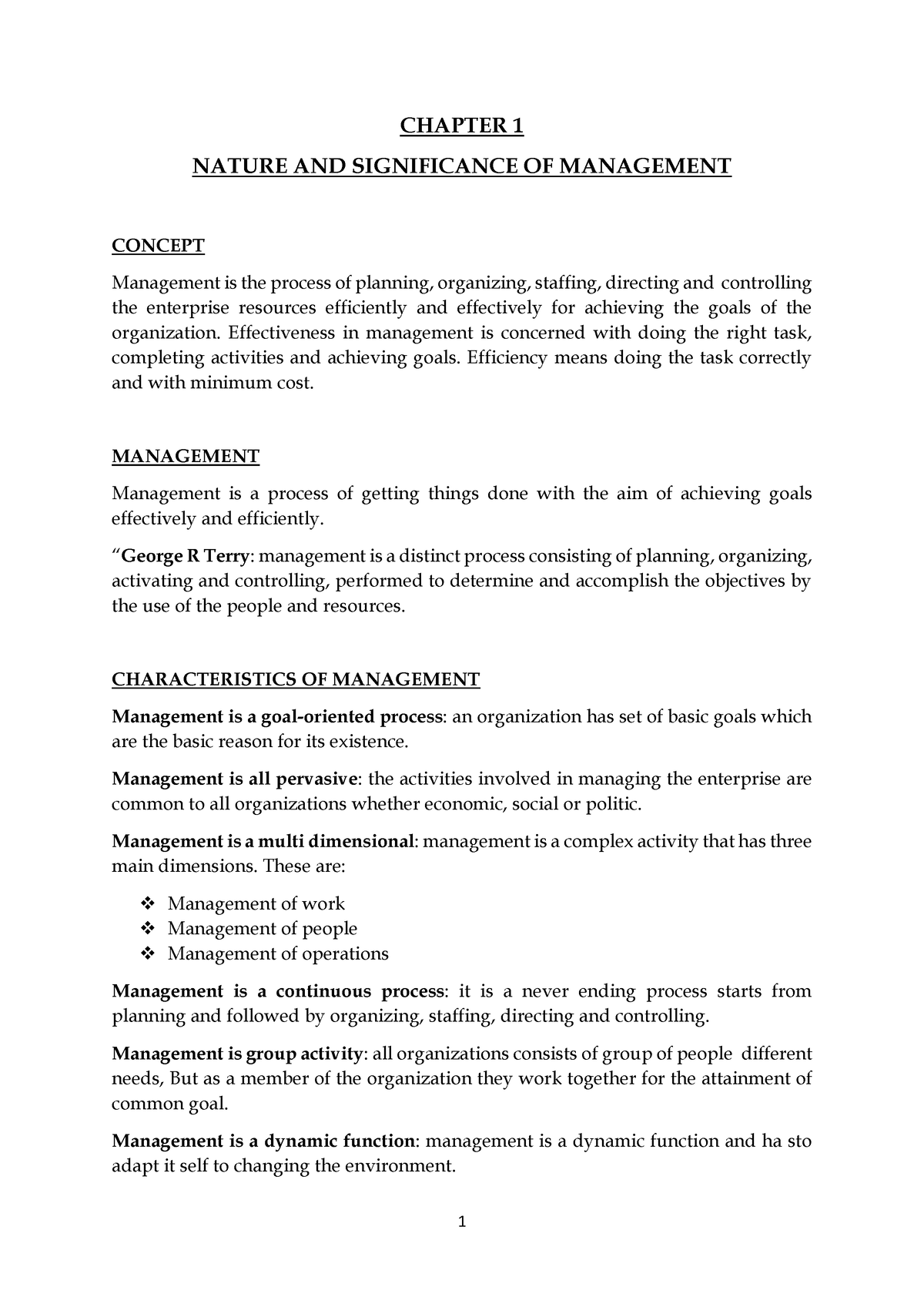 PLUS TWO Business Studies Chapter 1 Nature AND Significance OF ...