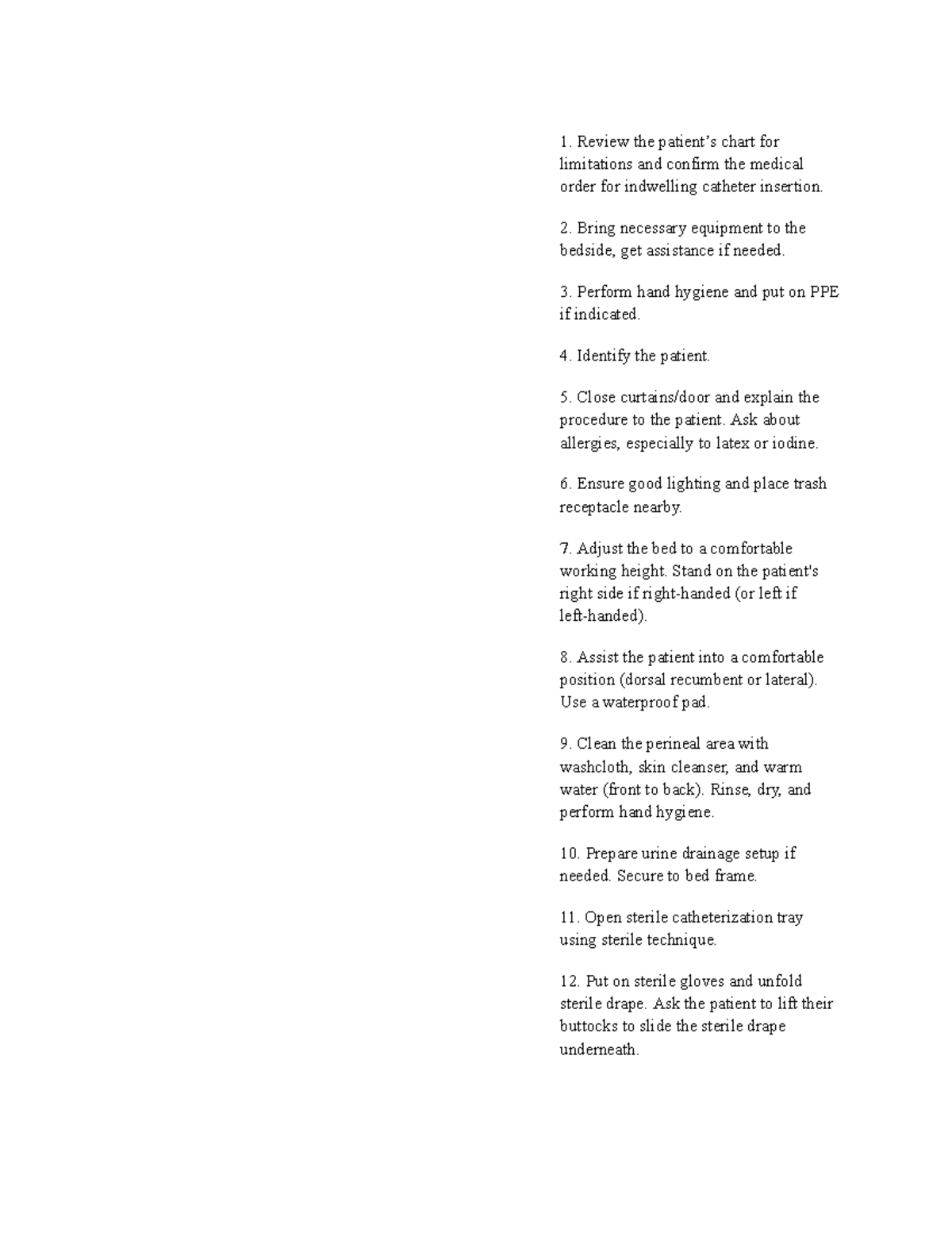 Fc - Notes - Review the patient’s chart for limitations and confirm the ...