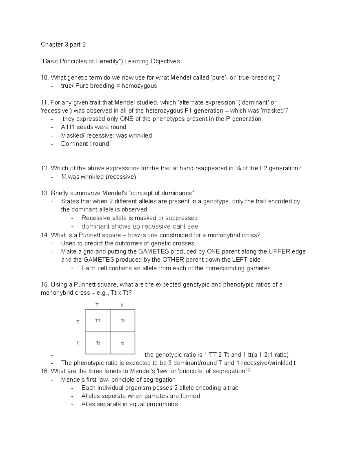 Bio 222 Lecture Notes Chapter 3 Part 2 - Google Docs - Chapter 3 Part 2 ...