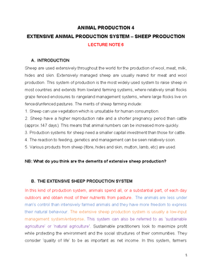 Lecture 4 Broiler Production - ANIMAL PRODUCTION INTENSIVE ANIMAL ...