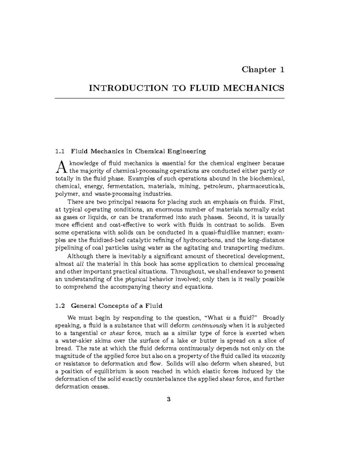 0131482122 ch01 - STUDY - Chapter 1 INTRODUCTION TO FLUID MECHANICS 1 ...