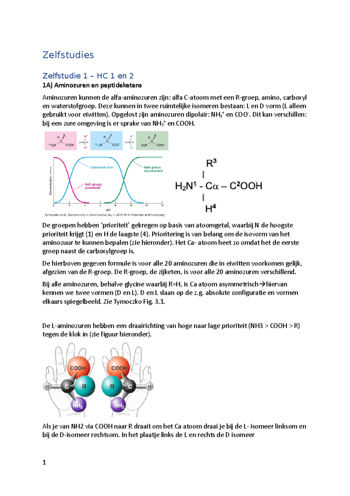 Zelfstudies EE - Zelfstudie - Zelfstudies Zelfstudie 1 – HC 1 En 2 1A ...