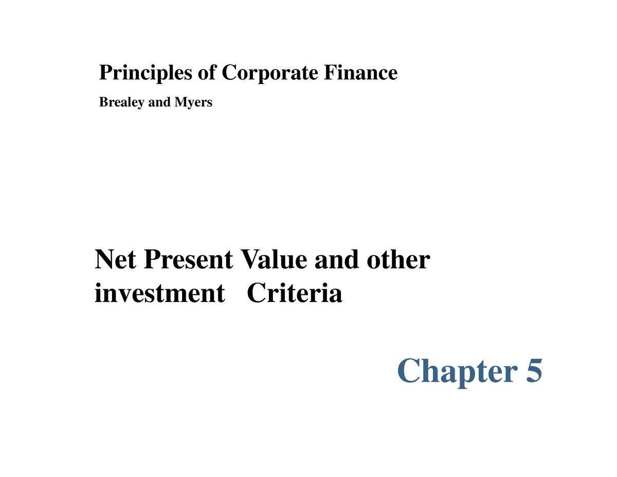 Comparing Net Present Value And Internal Rate Of Return Analysis