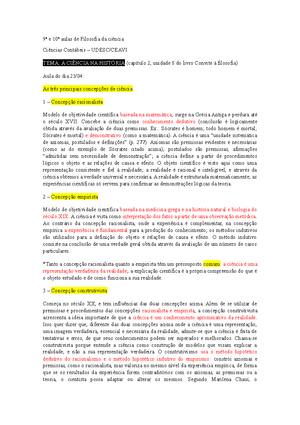 Senso comum X atitude científica - 7ª aula de Filosofia da ciência 2º ...