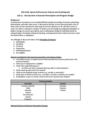 Lab 9 - Basics and Fundamentals of Strength and Conditioning Online ...