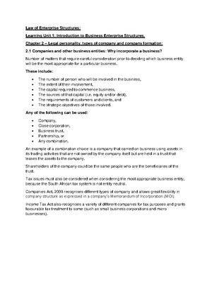 Close Corporation - LAES - Close Corporation The founding statement ...