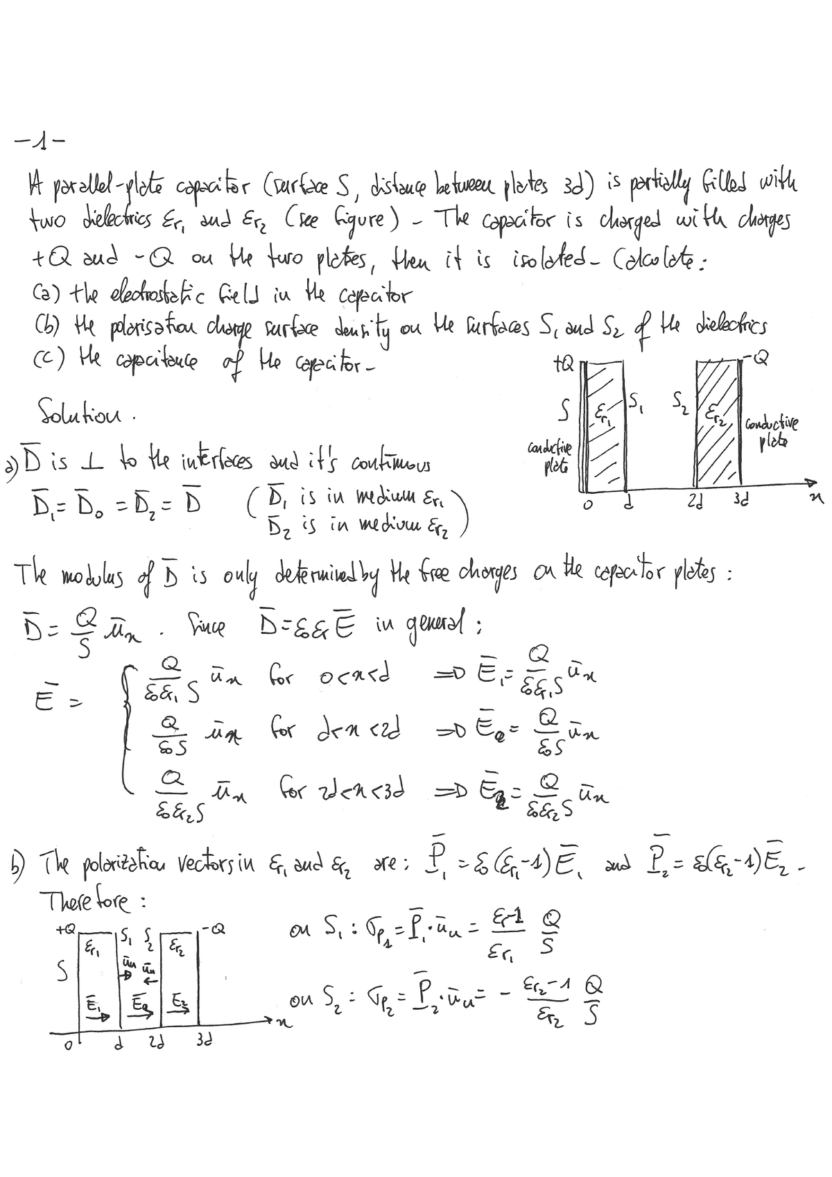 Ex A, B - Esercizi Fisica 2 Ex A, B - Fisica 2 - Studocu