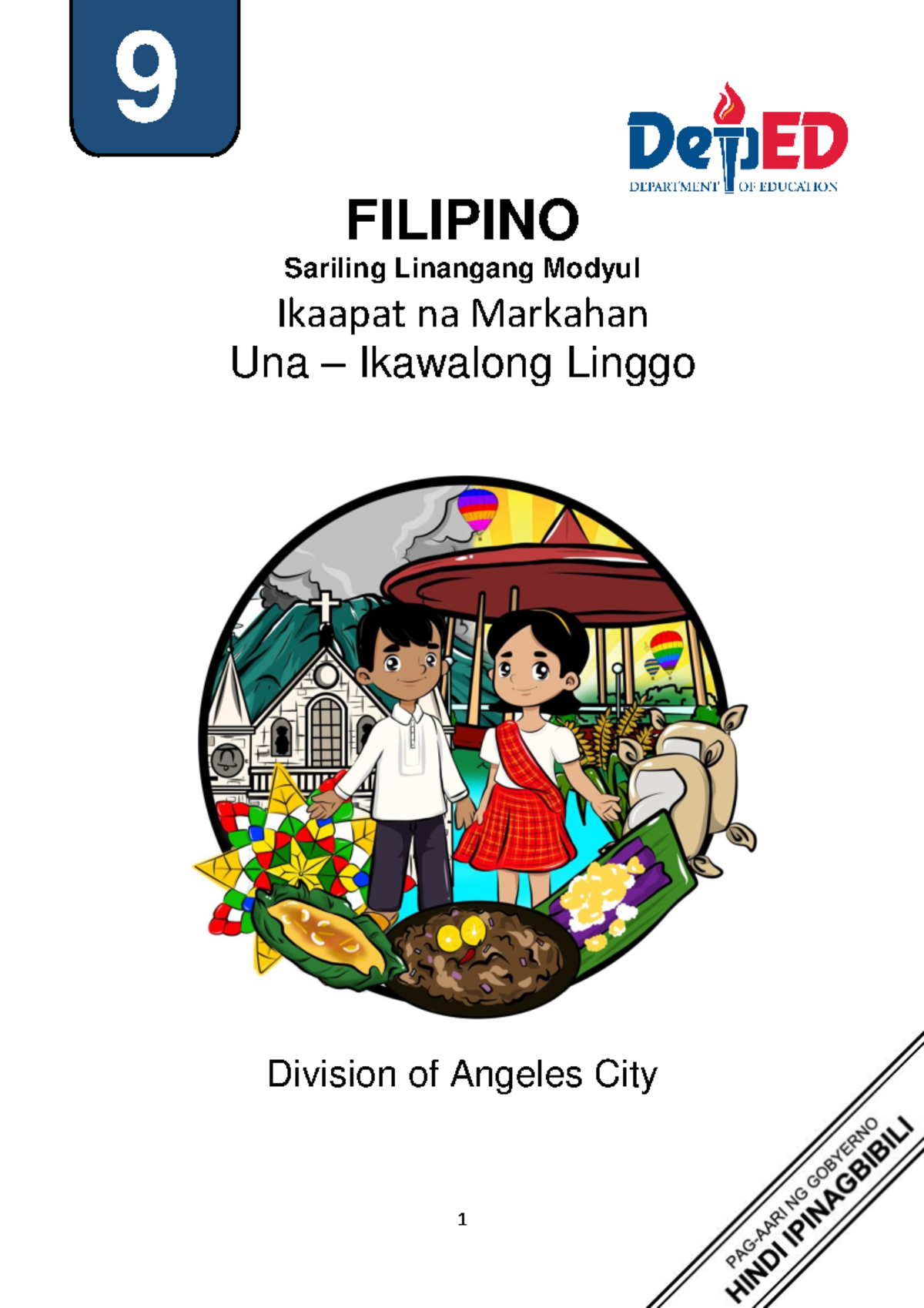 FIL9 Q4 W1 8 QA - Summary Filipino - 9 FILIPINO Sariling Linangang ...