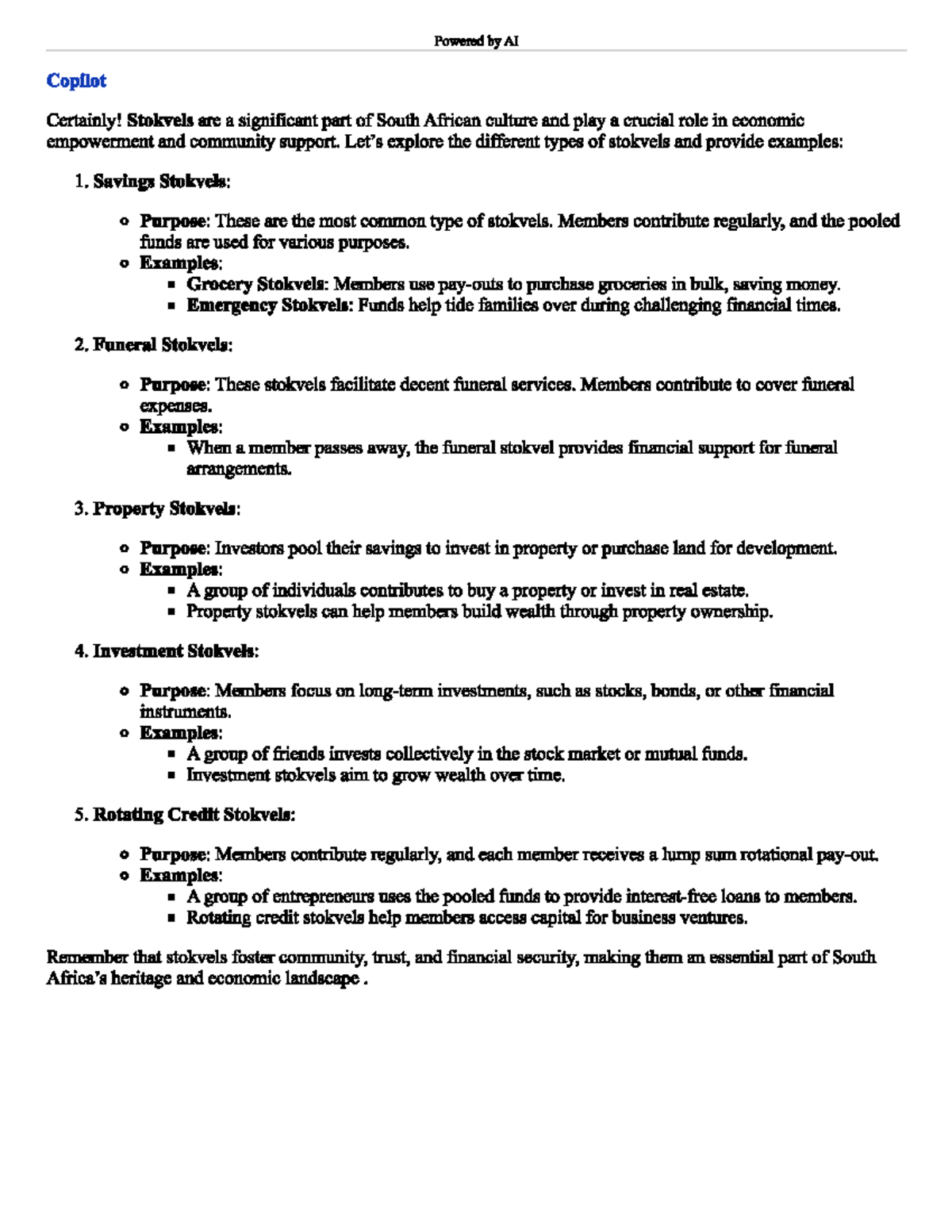 Stockvel - Summary consumer law - COL3704 - Studocu