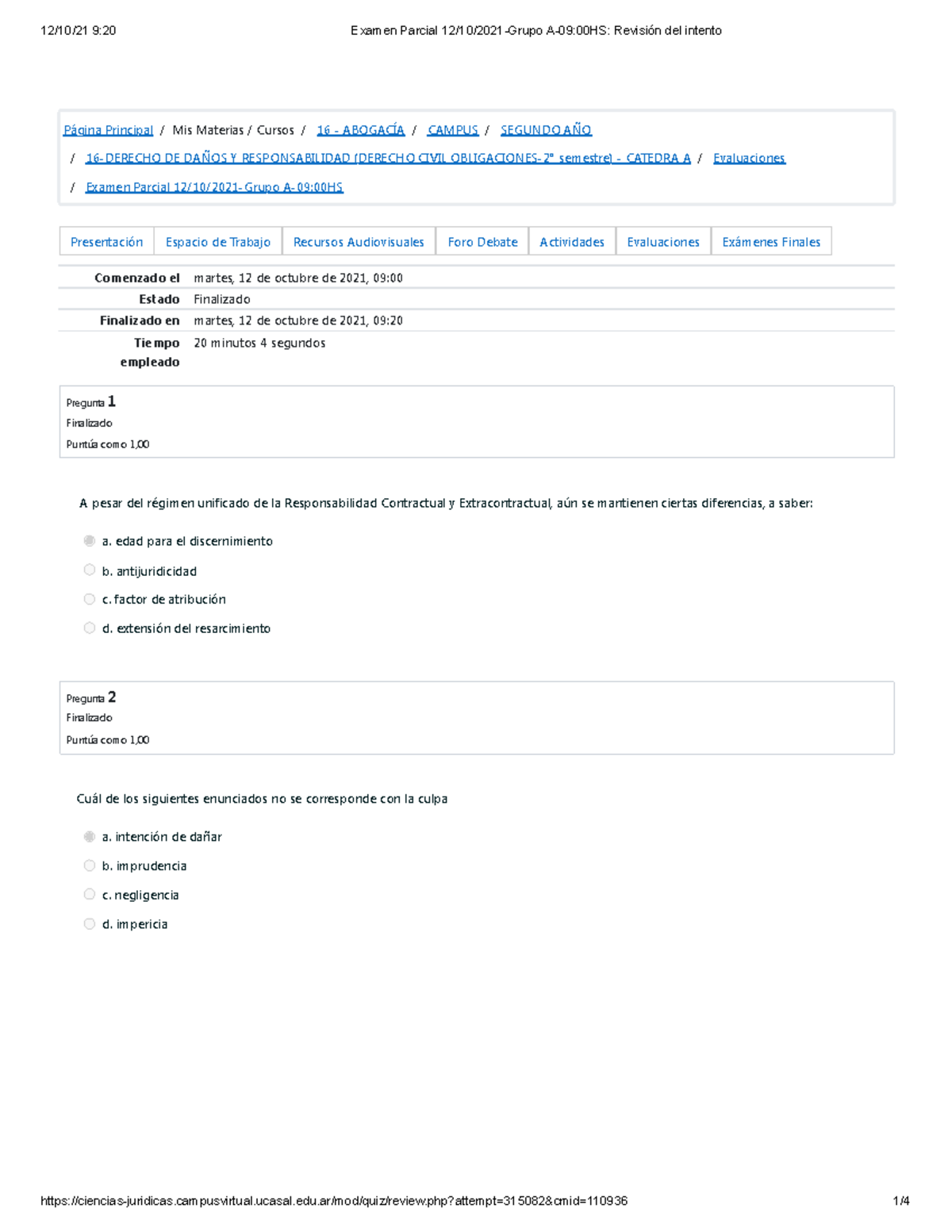Examen Parcial 12 10 2021-Grupo A-09 00HS Revisión Del Intento ...