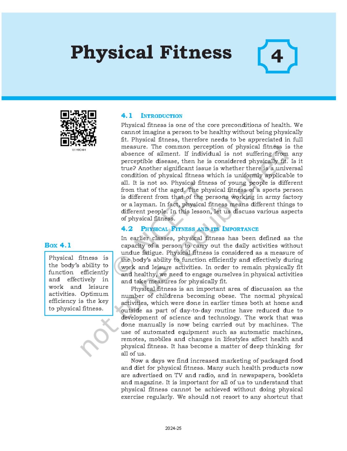 Iehp104 - Notes - 4 I ntroductIon Physical fitness is one of the core ...