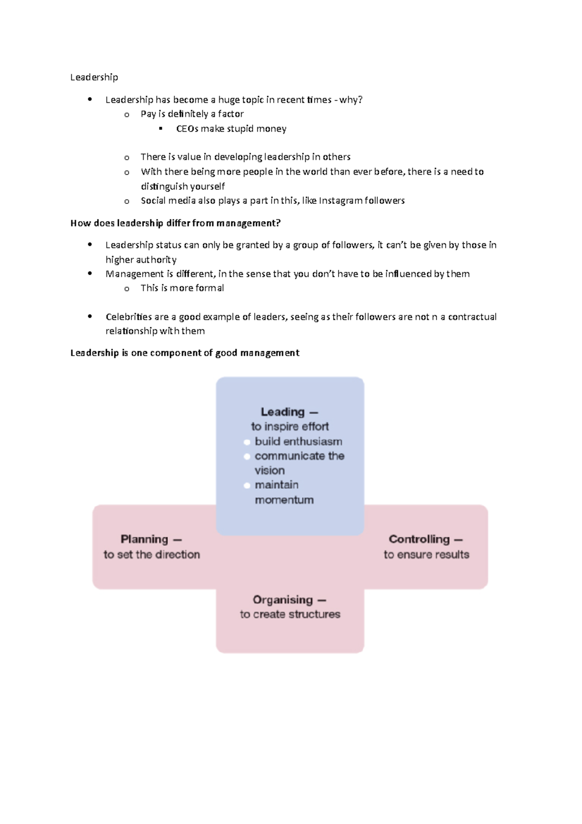Leadership - Intro - Leadership Leadership has become a huge topic in ...