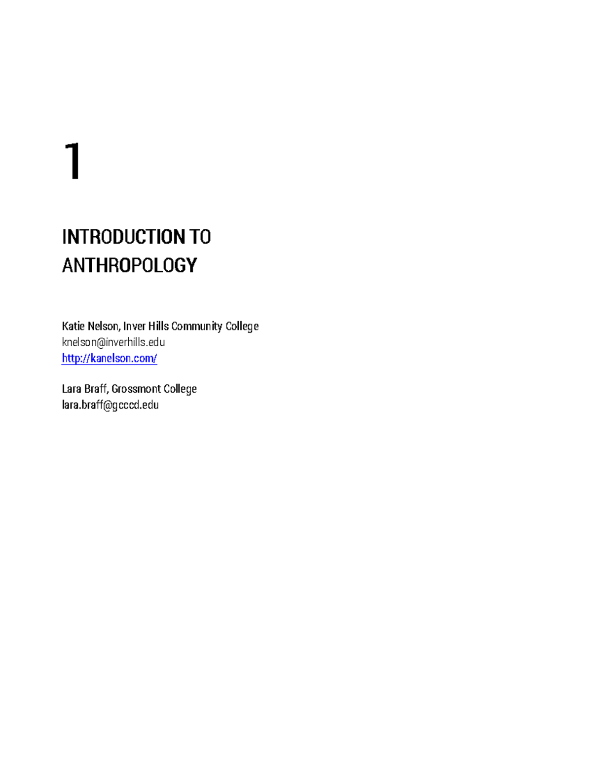What is Anthropology Ch. 1 - 11 INTRODUCTIONINTRODUCTION TOTO ...
