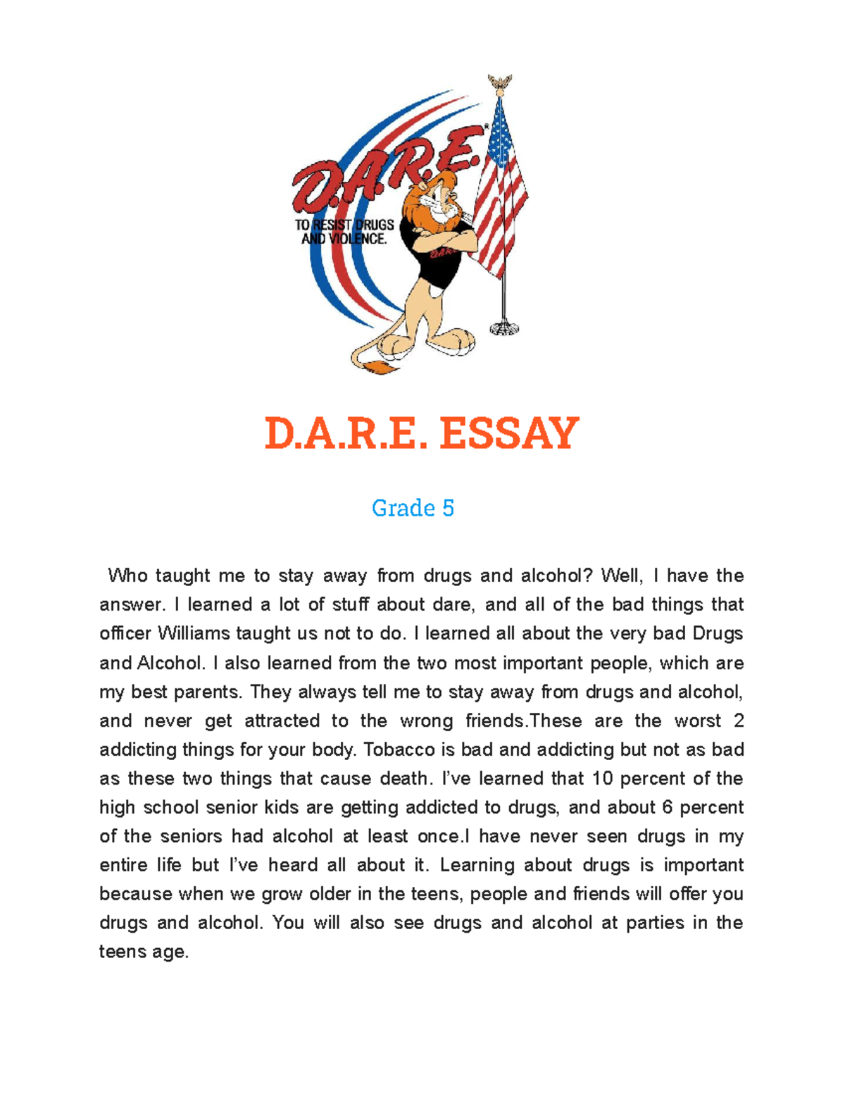 dare personal statement word count