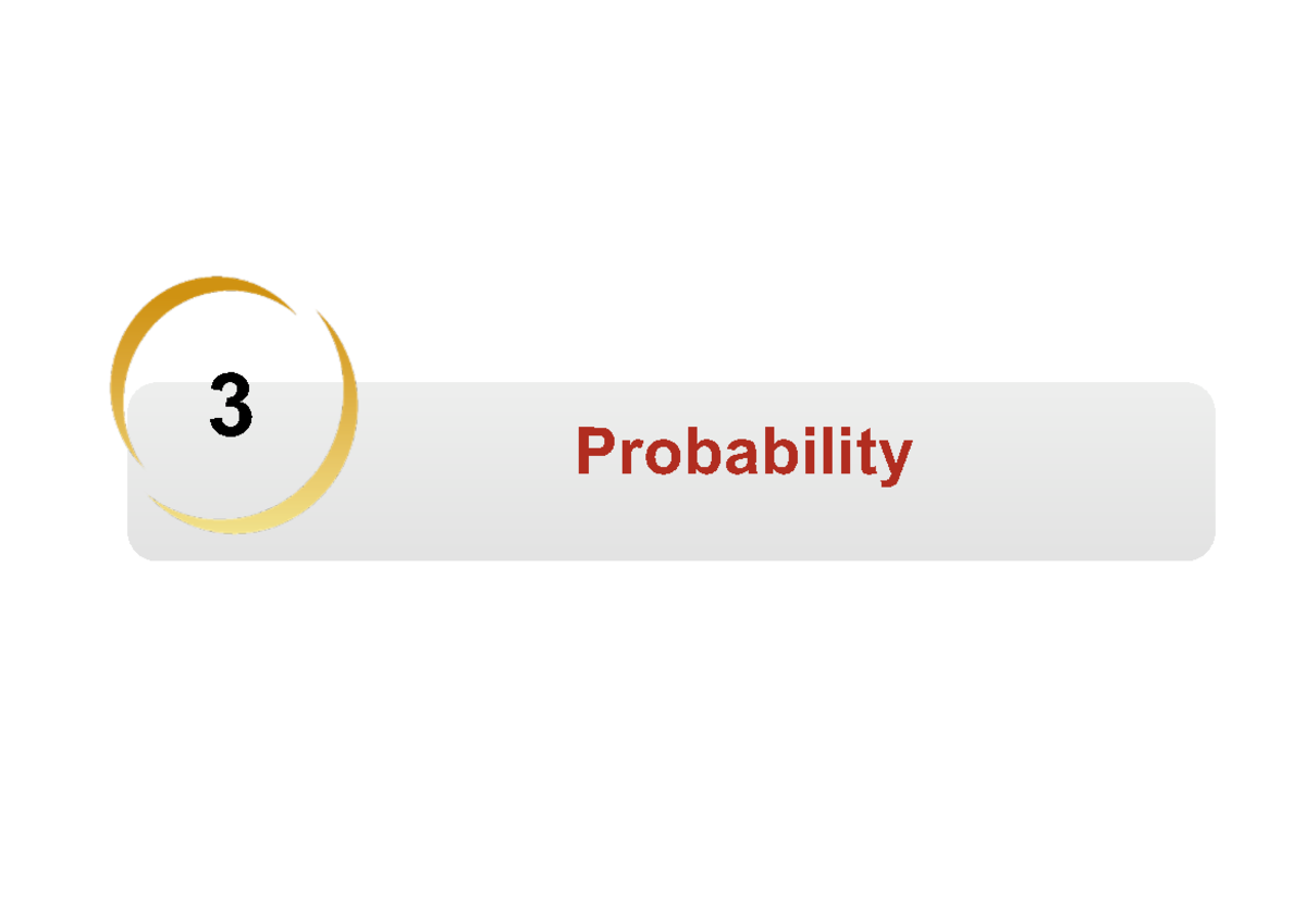 Review - probability and statistics - Probability 3 Sample Space ...