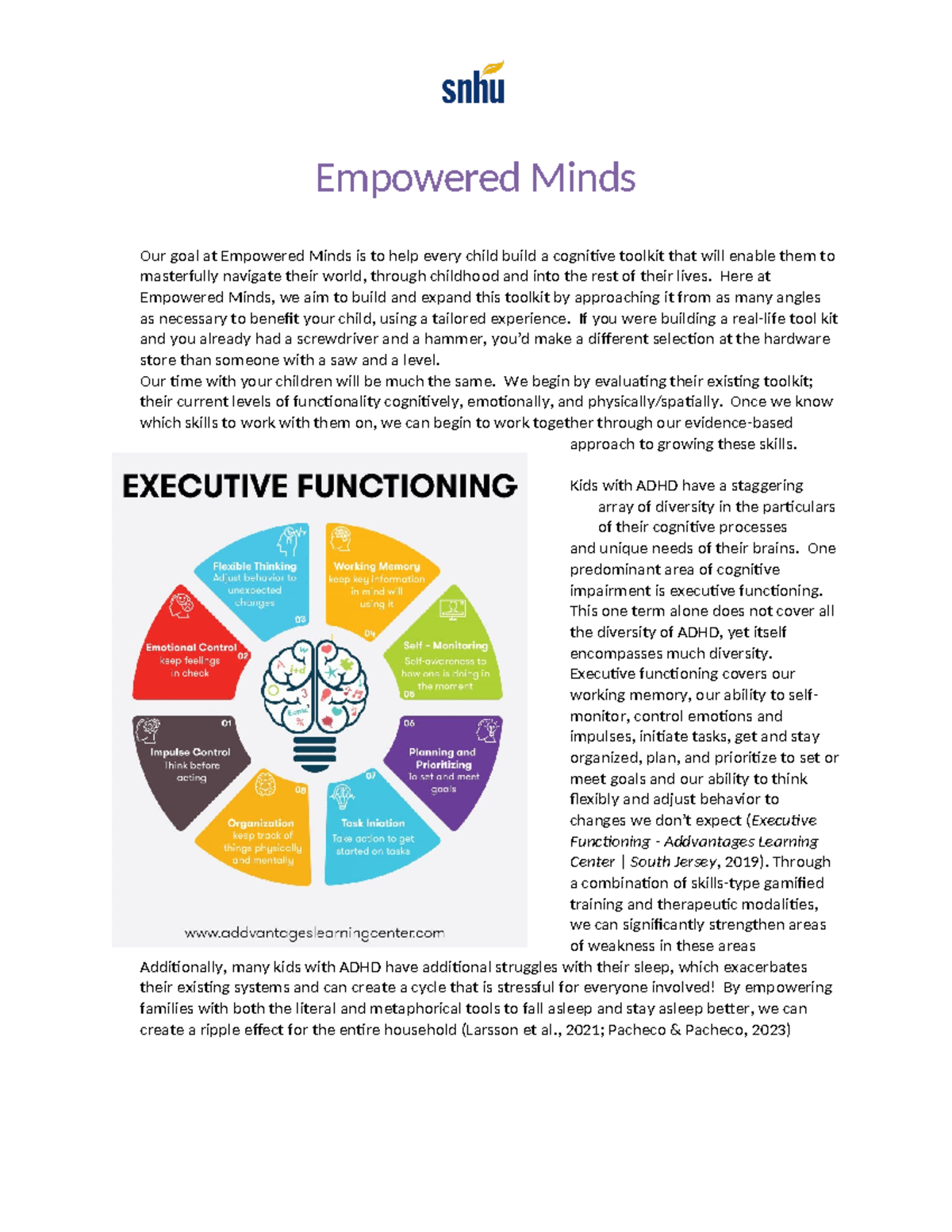 PSY 375 Project One Finished - Empowered Minds Our goal at Empowered ...