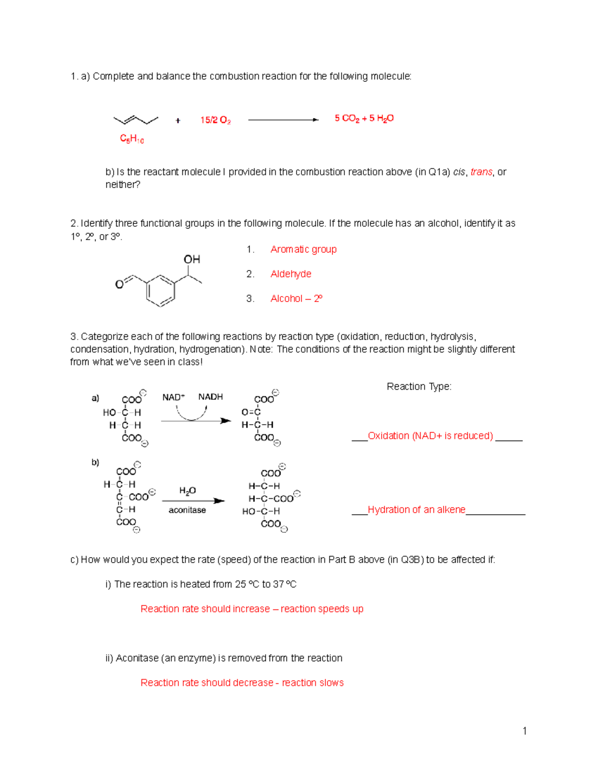 KEY F22 Exam 2C - practice exam for exam 2 - a) Complete and balance ...