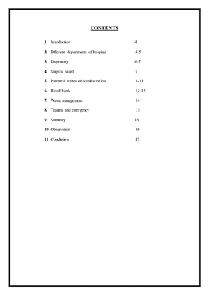 Hospital Training-i Report Sample - Report On Hospital Training-I ...