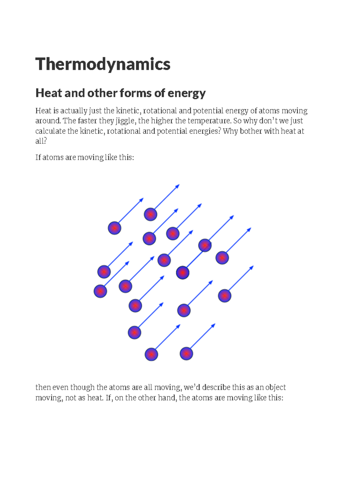 Thermodynamics - ... - Thermodynamics Heat and other forms of energy ...