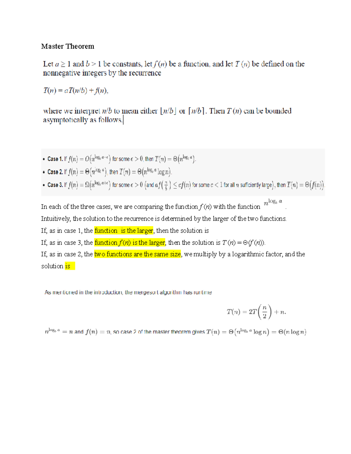 Master Theorem Dr Atif System Analysis and design Master Theorem