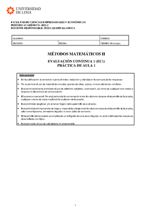 Repaso MUY general para Examen 2 MMIII - MÉTODOS MATEMÁTICOS III - E.E ...