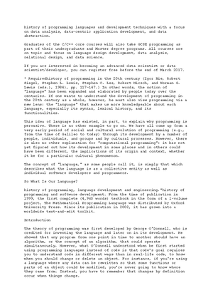 Computer science - This is especially true in light of the rapid rise ...