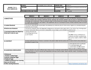 DLL5 - Daily Lesson Log - GRADES 1 TO 12 DAILY LESSON LOG SCHOOL ...