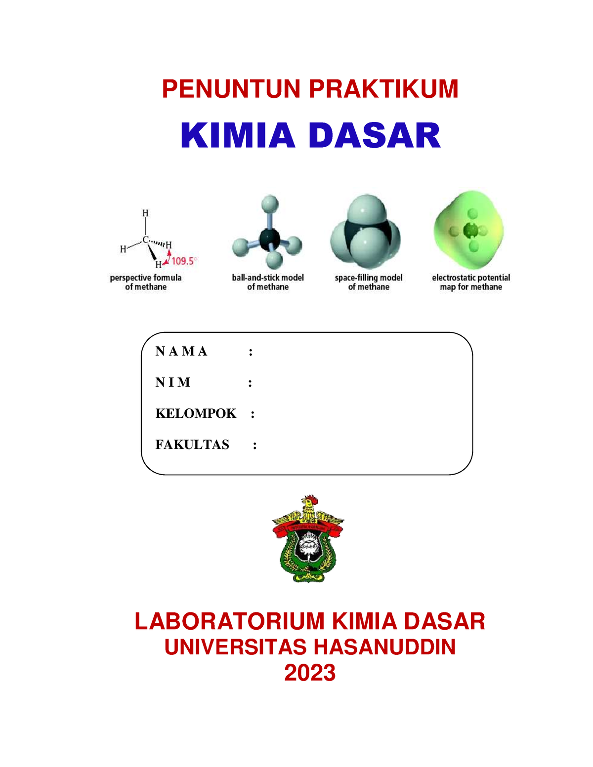 Penuntun Kimia Dasar 2023-24-OK - I PENUNTUN PRAKTIKUM KIMIA DASAR ...