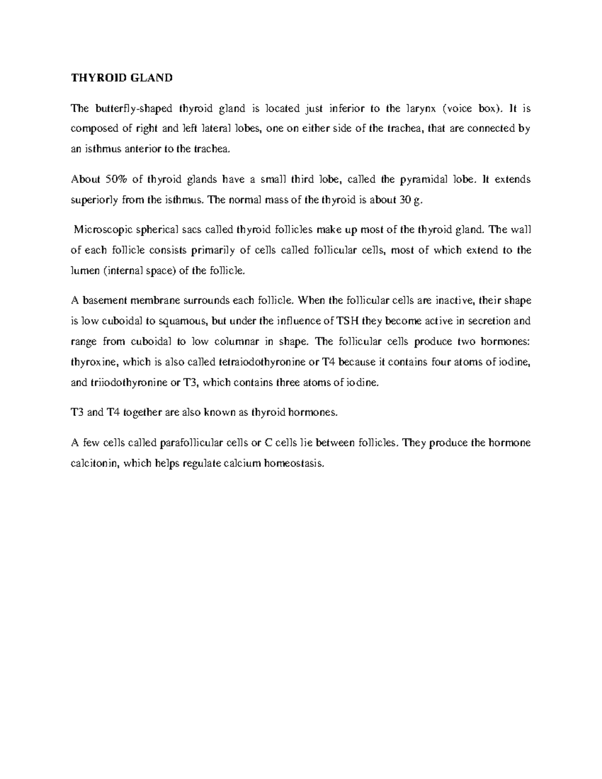 Thyroid Gland - LECTURE NOTES ADDED - THYROID GLAND The butterfly ...