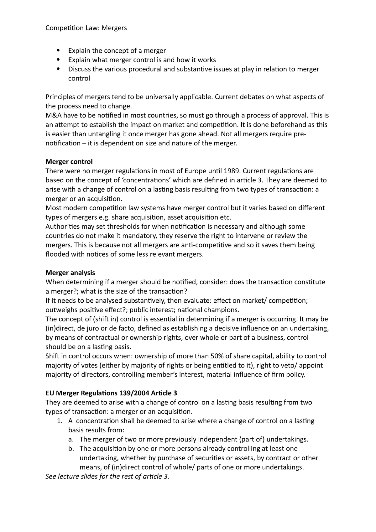 merger-revision-explain-the-concept-of-a-merger-explain-what-merger