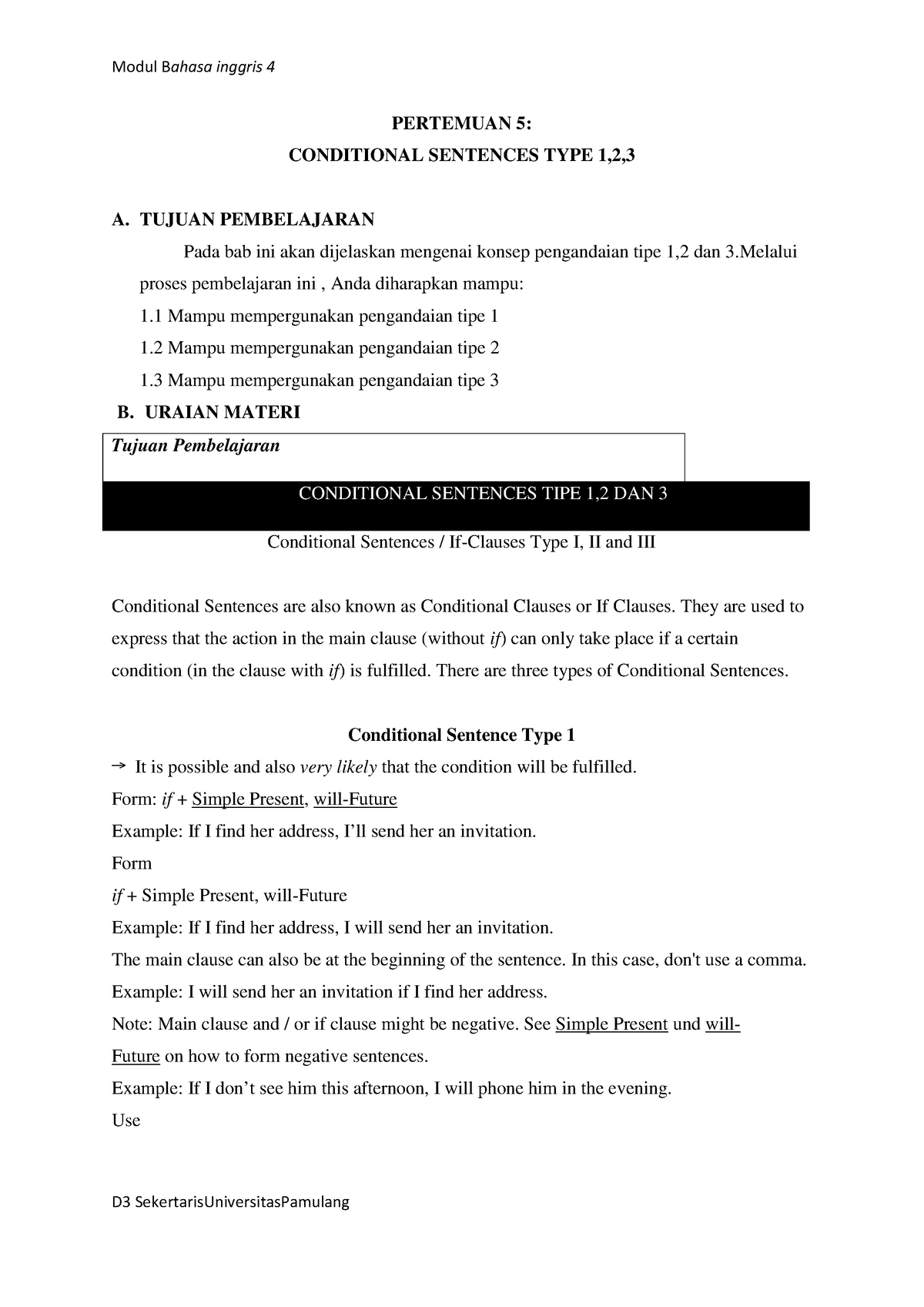 pertemuan-5-conditional-sentences-pertemuan-5-conditional-sentences