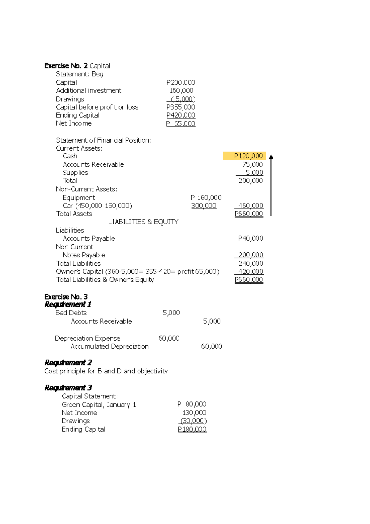 FS Preparation Comprehensive Problems - Exercise No. 2 Capital ...