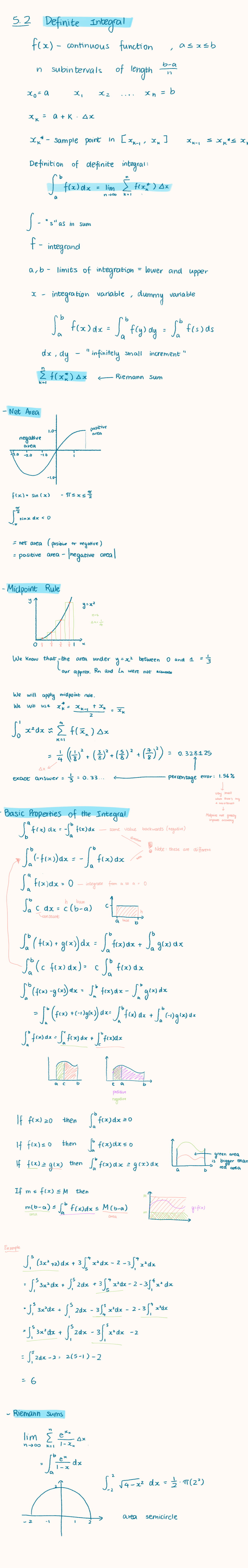 5.2 Definite Integral - MATH125 - Studocu