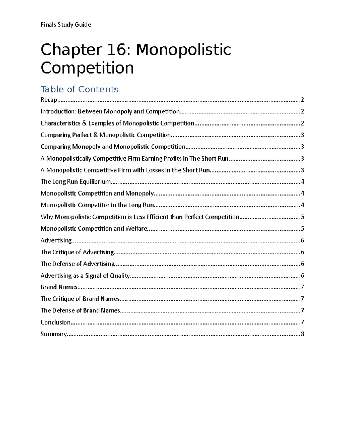 Chapter-16-Monopolistic-Competition - Chapter 16: Monopolistic ...