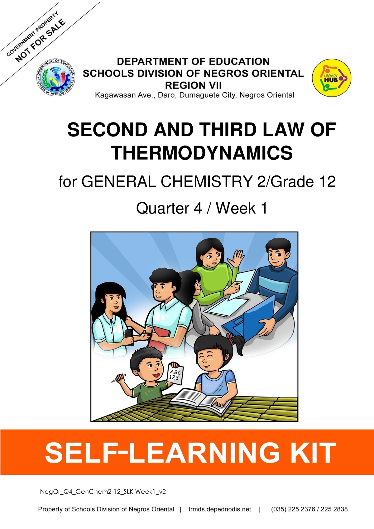 Gen Chem 2Q4Week 1 1 1 SECOND AND THIRD LAW OF THERMODYNAMICS for