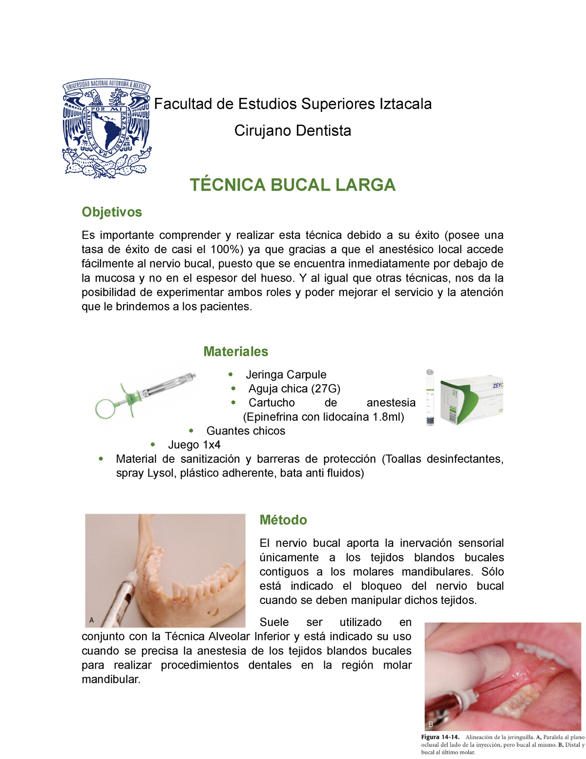 bloqueo del nervio bucal